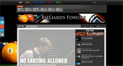 Desktop Screenshot of billiardsforums.com