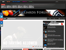 Tablet Screenshot of billiardsforums.com